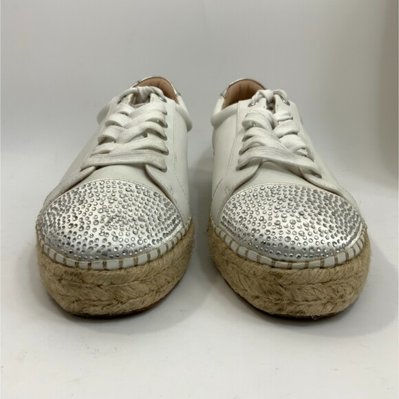 INC International Concepts  White Eliza Sneakers Espadrille Platform 10 - Picture 11 of 12